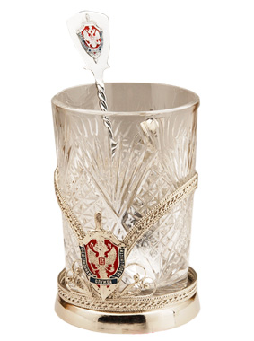 Подстаканник "ФСБ" с ложкой